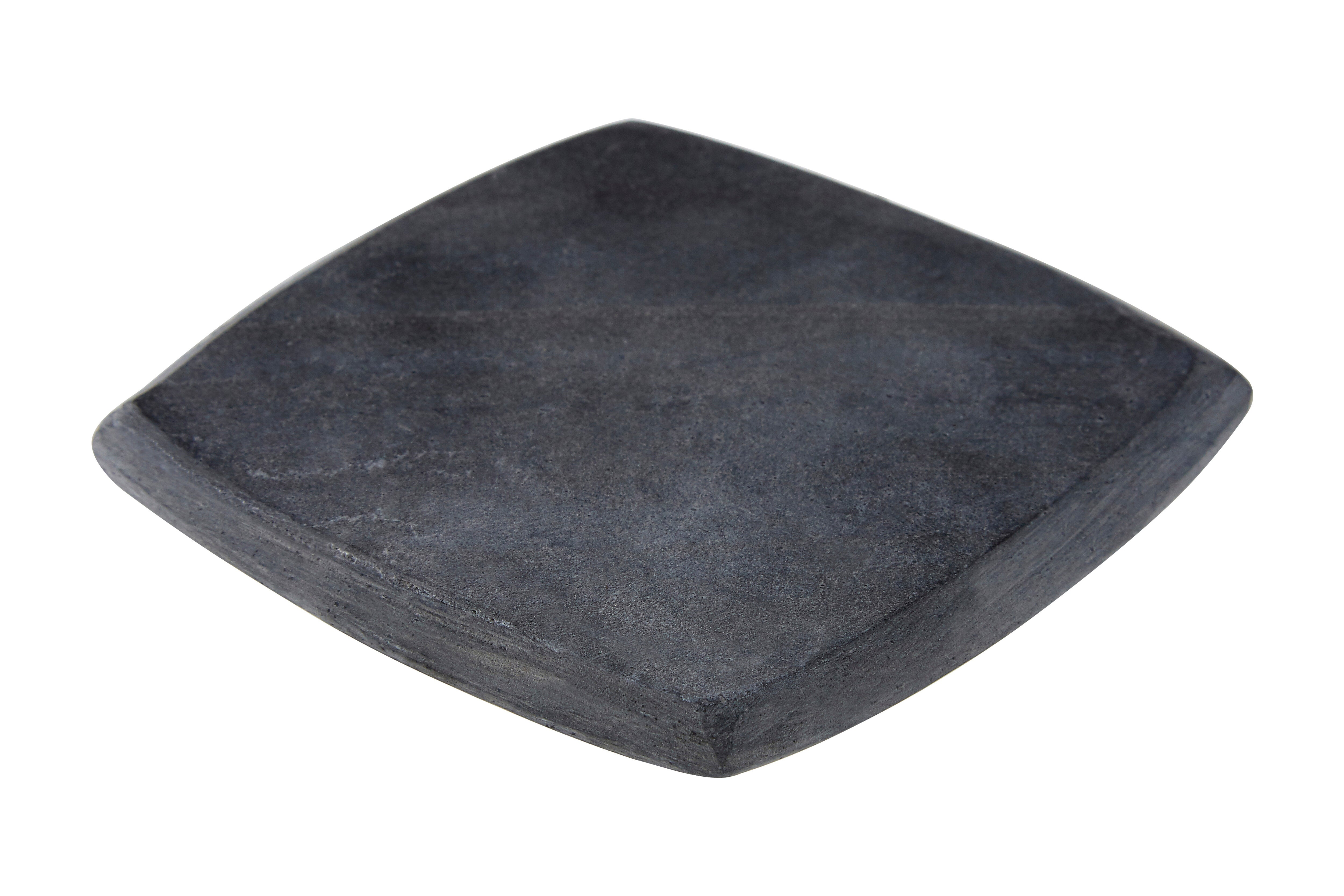 Set of 4 Karter Dark Grey Marble Square Coasters